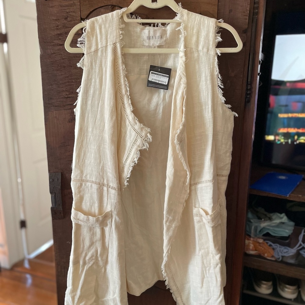 Fringe woven vest